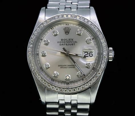 rolex oyster perpetual datejust stainless steel diamond bezel|rolex datejust 31 diamond bezel.